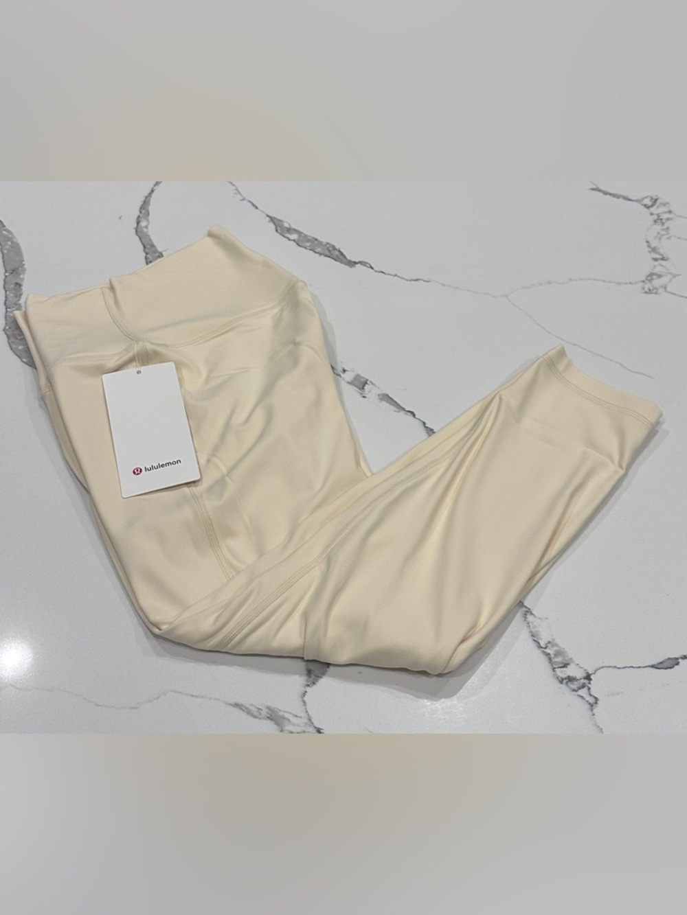 Lululemon Align High-Rise Pant 25" Butter Cream Sz 8 NWT